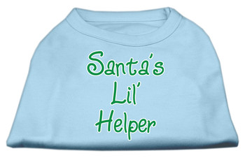 Santa's Lil' Helper Screen Print Shirt - Baby Blue