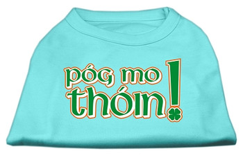 Pog Mo Thoin Screen Print Shirt - Aqua