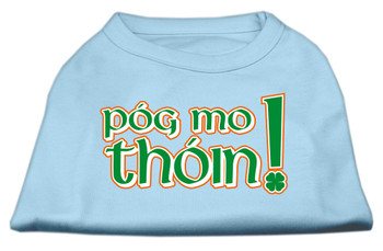 Pog Mo Thoin Screen Print Shirt - Baby Blue