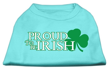 Proud To Be Irish Screen Print Shirt - Aqua