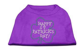 Happy St Patrick's Day Rhinestone Shirts - Purple