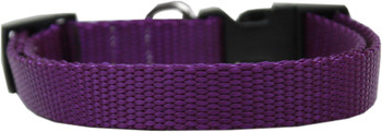 Plain Nylon Purple Dog & Cat Collar