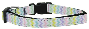 Spring Chevron Nylon Dog Dog & Cat Collar