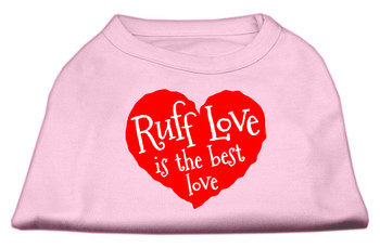 Ruff Love Screen Print Shirt - Light Pink