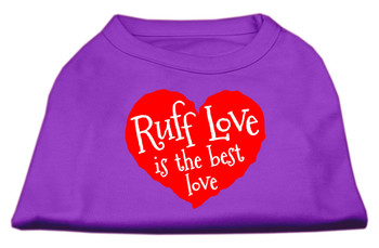 Ruff Love Screen Print Shirt - Purple