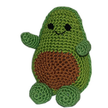 Knit Knacks Avocado Organic Cotton Small Dog Toy