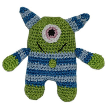 Knit Knacks Monster Organic Cotton Small Dog Toy