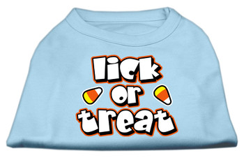 Lick Or Treat Screen Print Shirts - Baby Blue