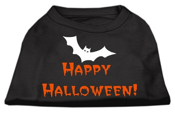 Happy Halloween Screen Print Shirts - Black