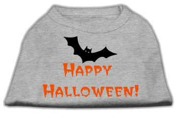 Happy Halloween Screen Print Shirts - Grey