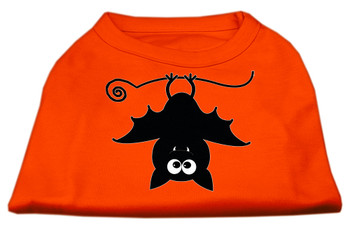 Batsy The Bat Screen Print Dog Shirt - Orange