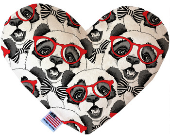 Hip Pandas Canvas Heart Dog Toy, 2 Sizes