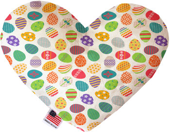 Easter Eggs Canvas Heart Dog Toy, 2 Sizes