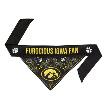 Iowa Hawkeyes Pet Reversible Paisley Bandana