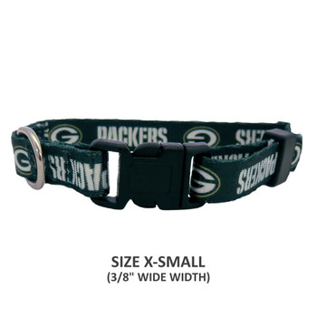 Green Bay Packers Pet Nylon Collar - Small