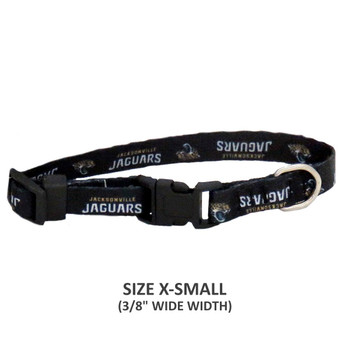 Jacksonville Jaguars Pet Nylon Collar - Small