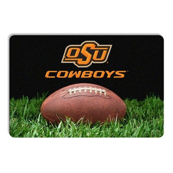 Oklahoma State Classic Football Pet Bowl Mat