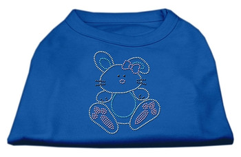 Bunny Rhinestone Dog Shirt - Blue