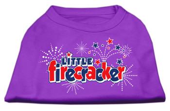 Little Firecracker Screen Print Shirts - Purple