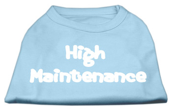 High Maintenance Screen Print Shirts - Baby Blue