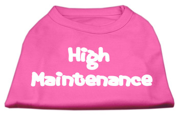 High Maintenance Screen Print Shirts - Bright Pink