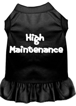 High Maintenance Screen Print Dress - Black