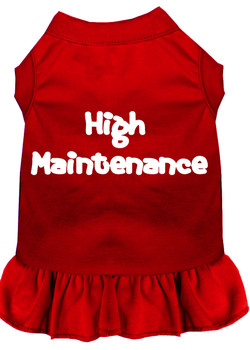 High Maintenance Screen Print Dress - Red