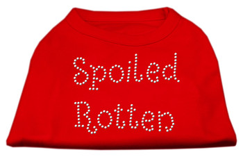 Spoiled Rotten Rhinestone Shirts - Red