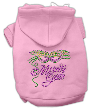 Mardi Gras Rhinestud Hoodies - Pink