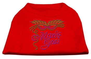 Mardi Gras Rhinestud Shirt - Red