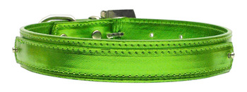 3/4" (18mm) Metallic Two-tier Collar - Lime Green