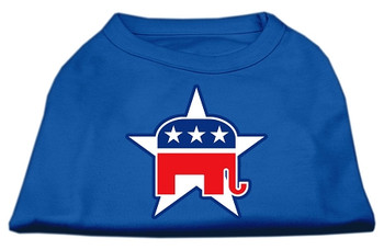 Republican Screen Print Dog Shirts - Blue