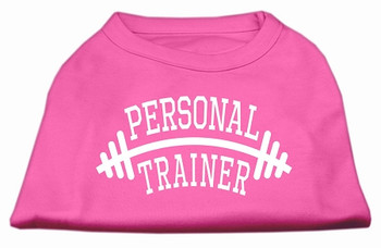 Personal Trainer Screen Print Shirt - Bright Pink