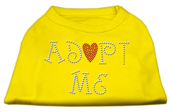 Adopt Me Rhinestone Shirt - Yellow