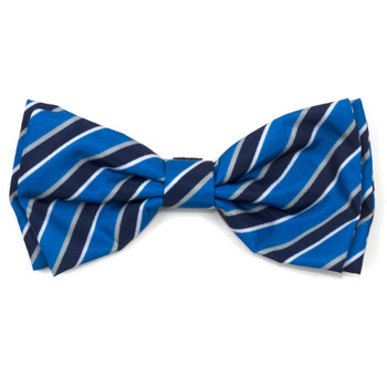 Prep Stripe Blue Pet Dog Bow Tie