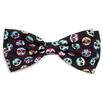 Skeleton Black Pet Dog Bow Tie