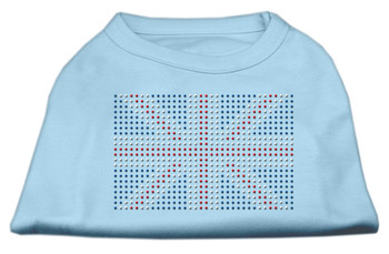 British Flag Dog Shirts - Baby Blue
