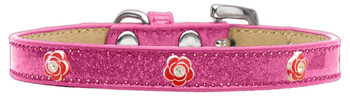 Red Rose Widget Dog Collar - Pink - Ice Cream