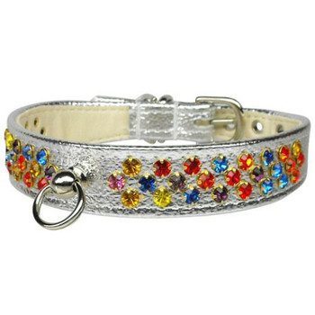 Confetti Dog Collar - Silver