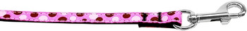 Confetti Dots Nylon Collar Bright Pink 3/8 Wide 4ft Lsh