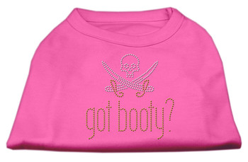 Got Booty? Rhinestone Shirts - Bright Pink