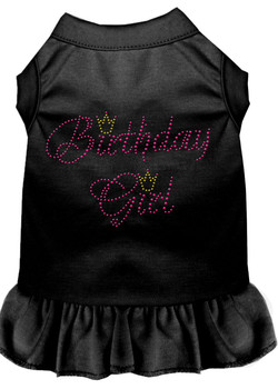 Birthday Girl Rhinestone Dress  - Black