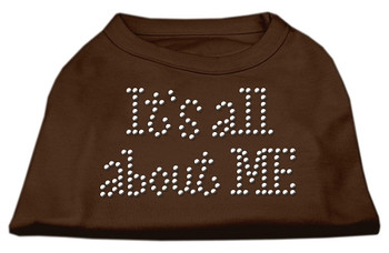 It's All About Me Rhinestone Shirt - Brown