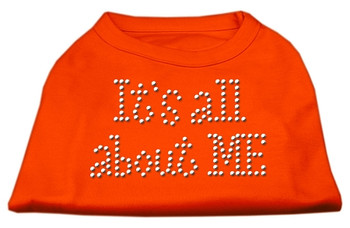 It's All About Me Rhinestone Shirt - Orange