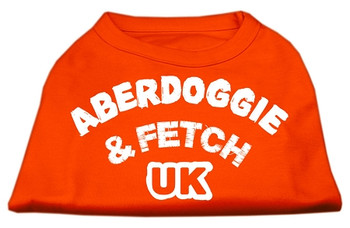 Aberdoggie Uk Screenprint Shirt -s Orange