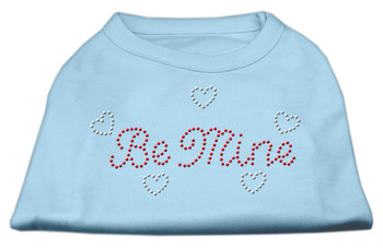 Be Mine Rhinestone Shirt - Baby Blue