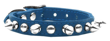 Chaser Leather Dog Collar -  Blue