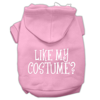 Like My Costume? Screen Print Pet Hoodies - Light Pink