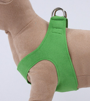 Plain Ultrasuede Pet Dog Step In Harness - Green by Susan Lanci Designs