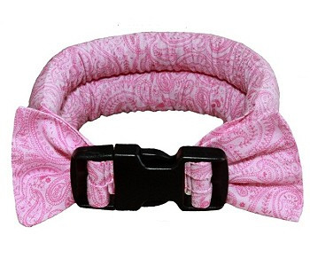 Too Cool Cooling Dog Collars - Pink Paisley